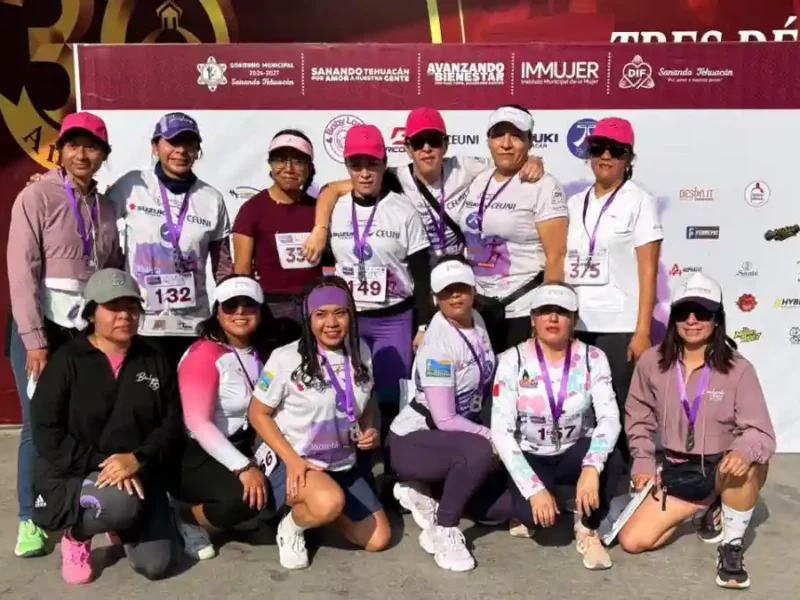 Tehuacán conmemora el 8M con la 2da Carrera Violeta 5K; actividad deportiva con causa reunió a cientos de participantes
