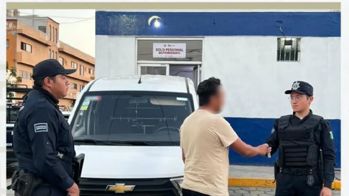 Policía de San Pedro Cholula recupera camioneta robada tras operativo de localización