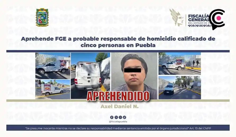 Cae miembro de la Operativa Barredora por el multihomicidio en la Feria de Puebla