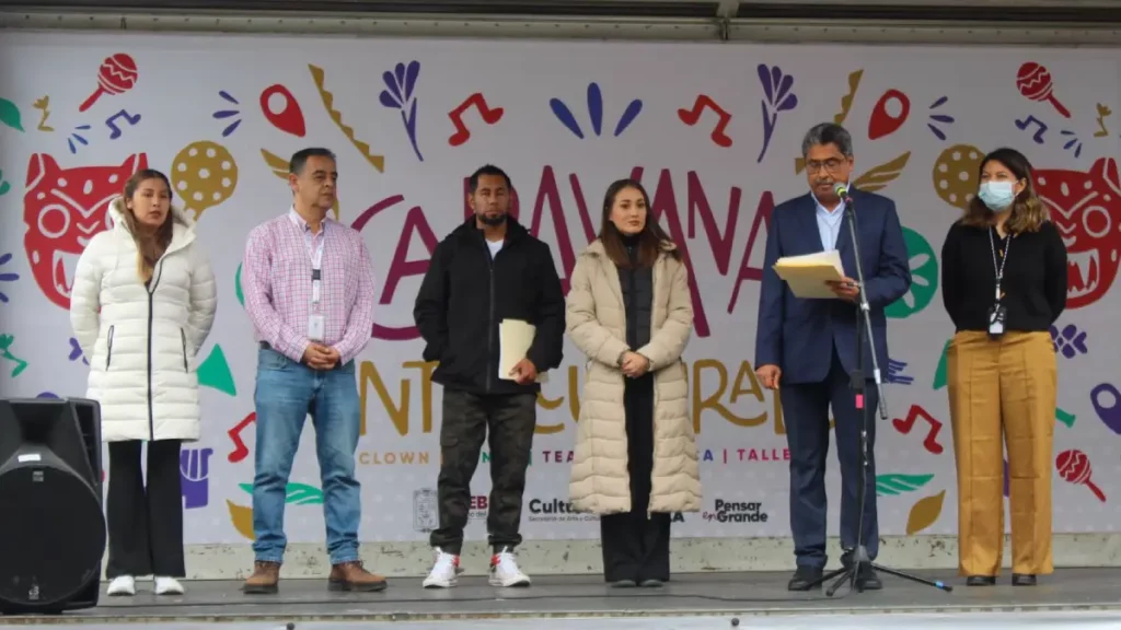 Niñas y niños de Zacatlán participan en Caravana Intercultural; la cultura transforma sociedades