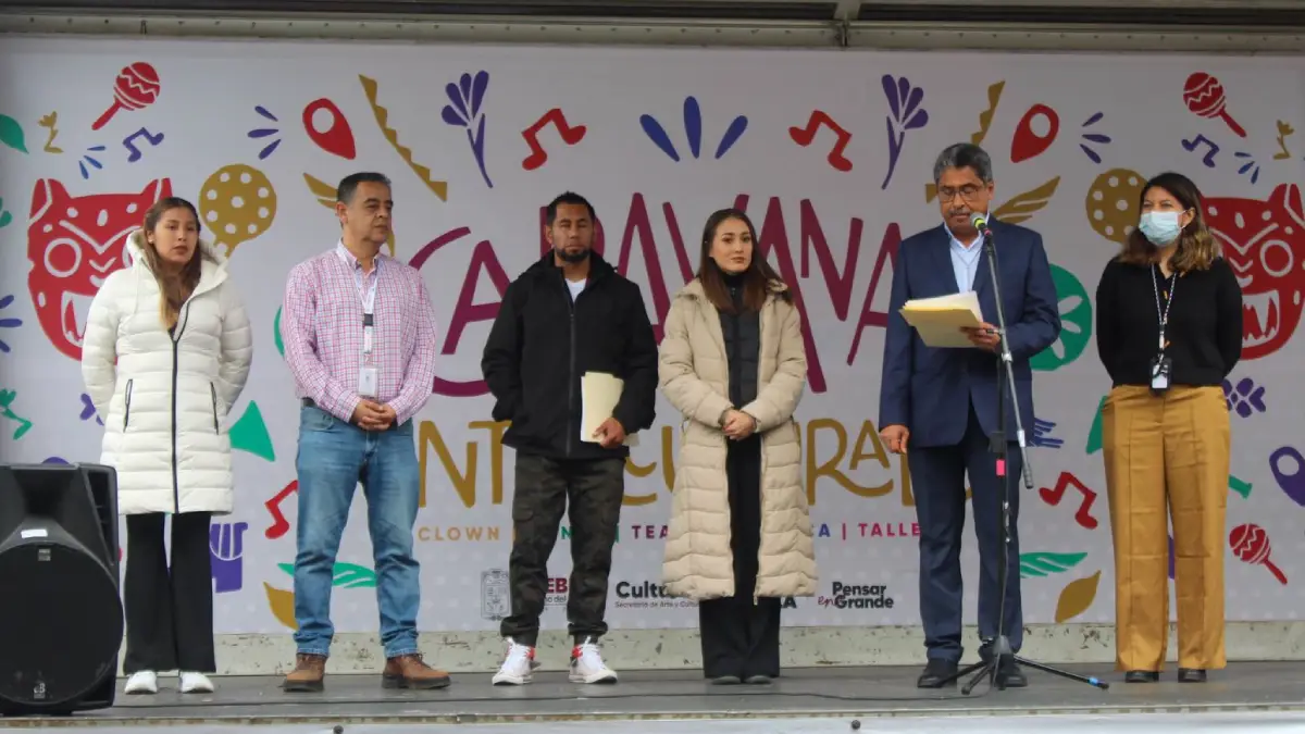 Niñas y niños de Zacatlán participan en Caravana Intercultural; la cultura transforma sociedades