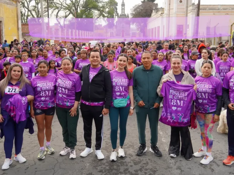 Cientos de texmeluquenses participaron en la Carrera Mujeres al Centro 8M