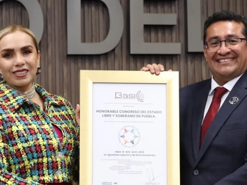 Recibe Congreso del Estado máxima distinción en igualdad laboral y no discriminación