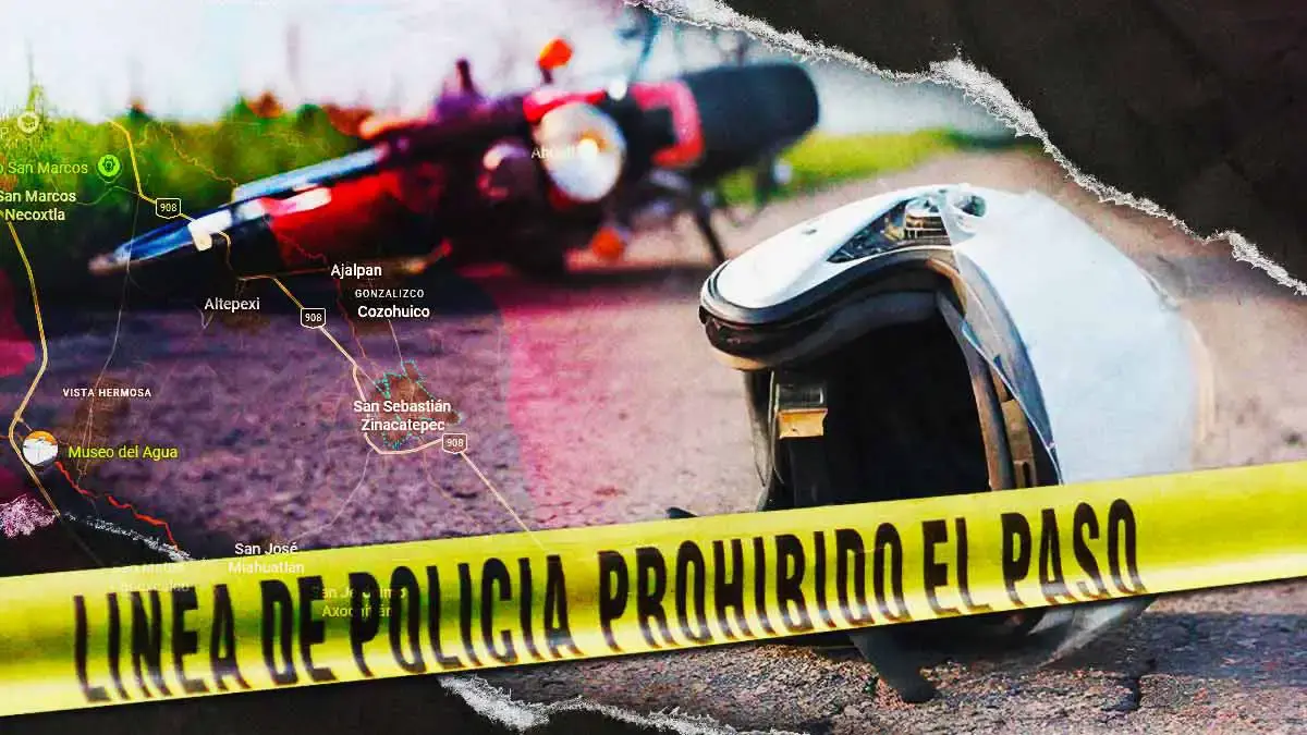 Campesinos encuentran a motociclista asesinado a balazos en Zinacantepec, Puebla