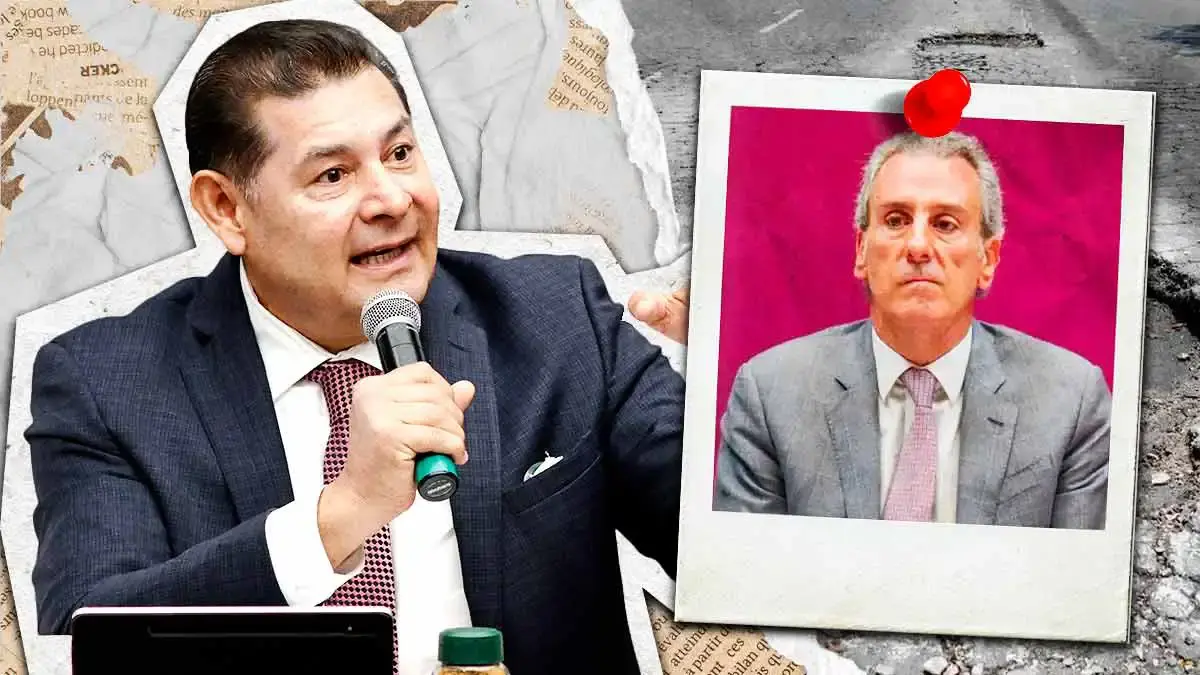 Alejandro Armenta exhiben abandono del Ayuntamiento de Puebla en calles, obras y tránsito