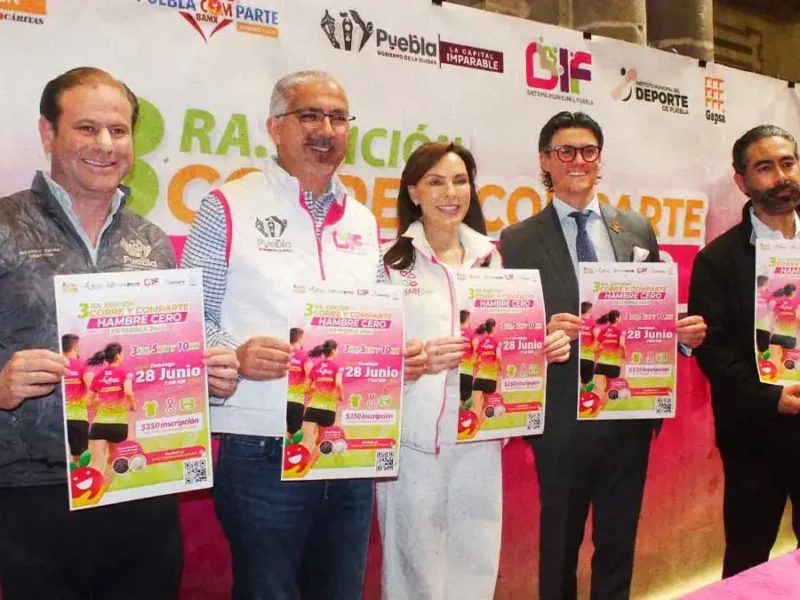 Presenta DIF Puebla capital tercera edición de la carrera “Corre y Comparte”