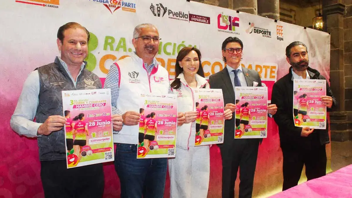 Presenta DIF Puebla capital tercera edición de la carrera “Corre y Comparte”