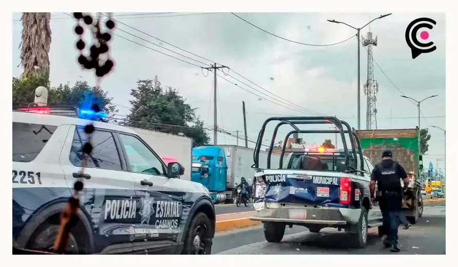 Tras persecución, policías detienen a hombre acusado de agresión contra mujer en Juan C Bonilla, Puebla