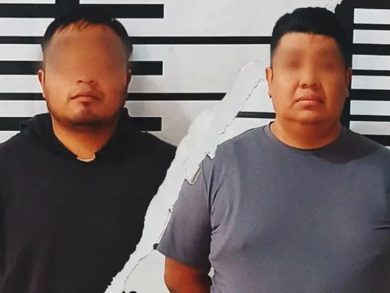 Aseguró policía de Texmelucan a dos sujetos por presunto consumo y posesión de drogas
