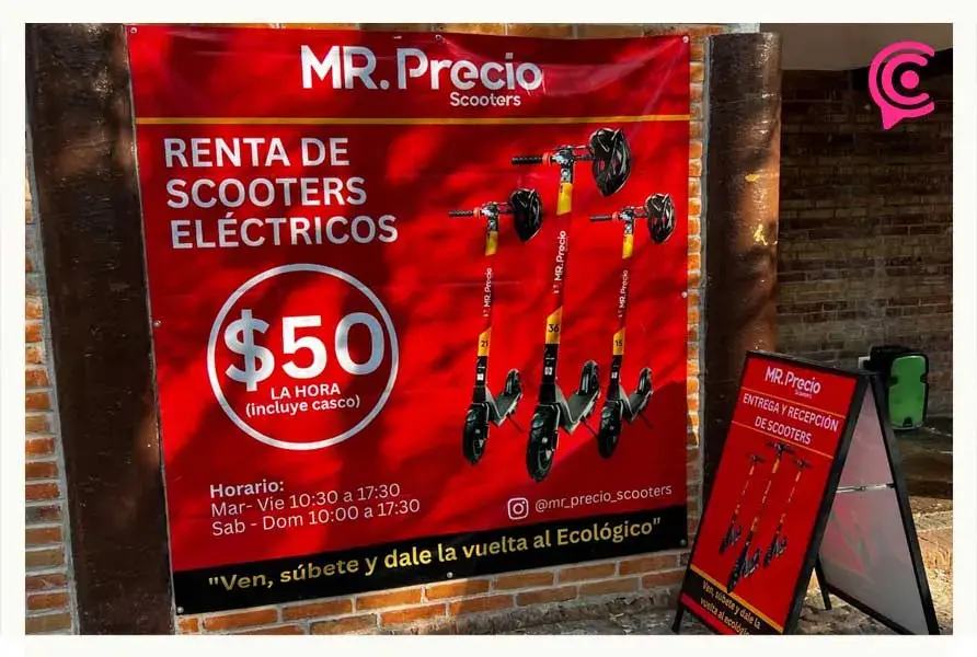 Así funciona el recorrido en scooters eléctricos por 50 pesos en el Parque Ecológico de Puebla