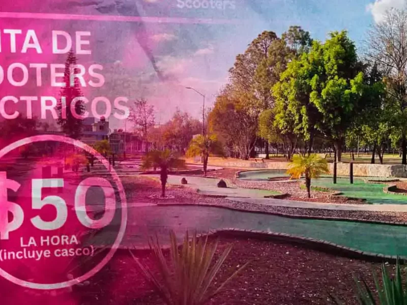 Así funciona el recorrido en scooters eléctricos por 50 pesos en el Parque Ecológico de Puebla