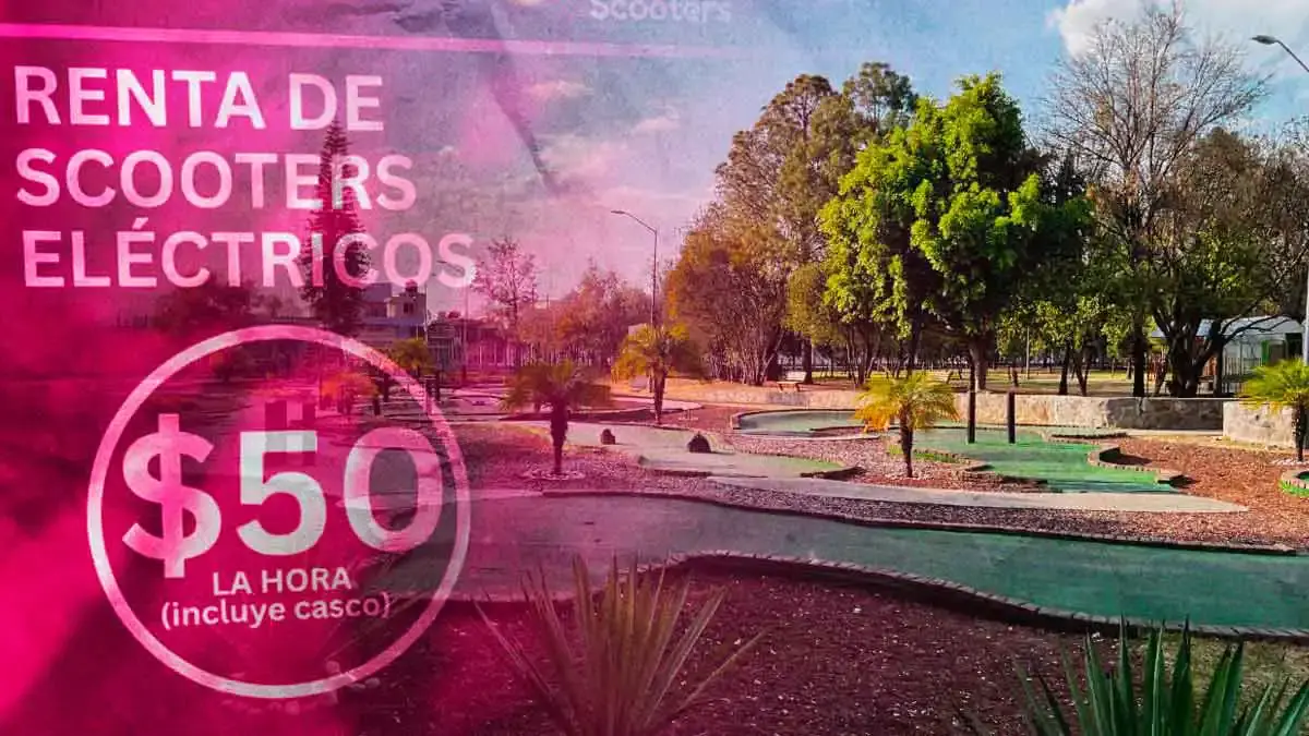 Así funciona el recorrido en scooters eléctricos por 50 pesos en el Parque Ecológico de Puebla
