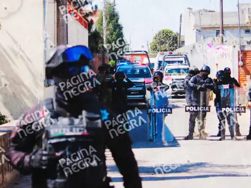 Policías municipales abaten a dos delincuentes durante un enfrentamiento en Juan C Bonilla, Puebla