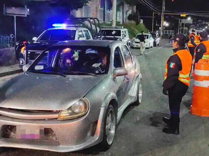 SSC Puebla sanciona a 60 conductores tras operativos de alcoholímetro; 91% de revisados dan positivo