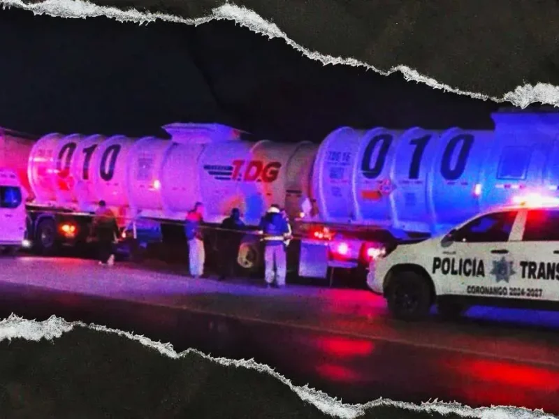 Hombre murió aplastado por pipa de doble remolque en Periférico Ecológico de Puebla