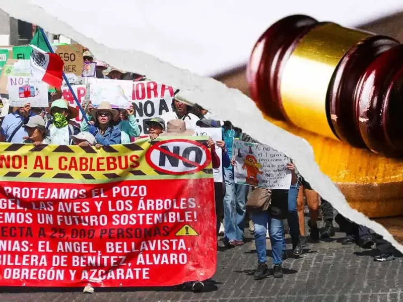 Juez niega suspensión definitiva del Cablebús en Puebla; colectivos anuncian que mantendrán resistencia
