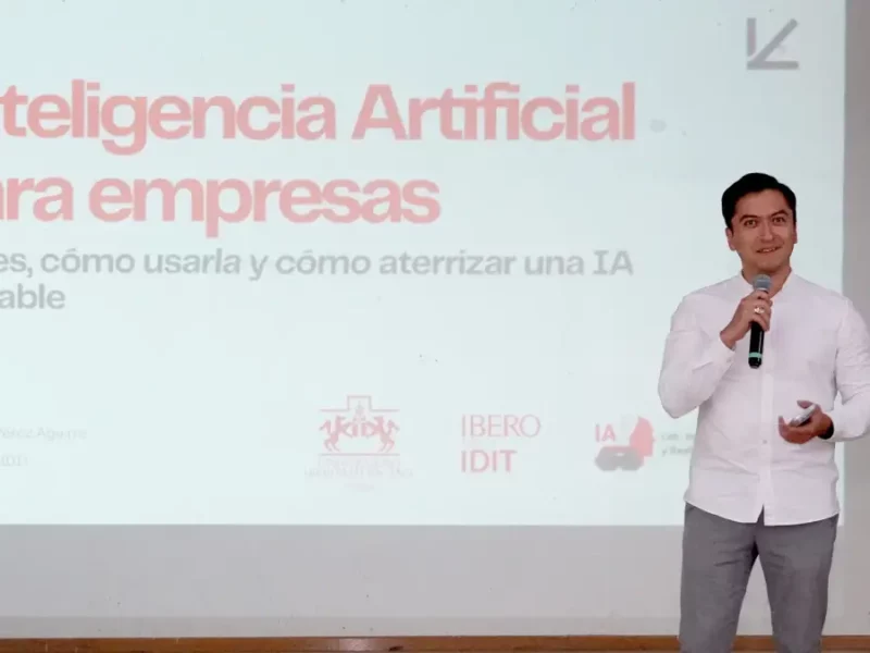 Gobierno de Texmelucan y Universidad Iberoamericana de Puebla realizaron conferencia “IA Generativa para Empresas”