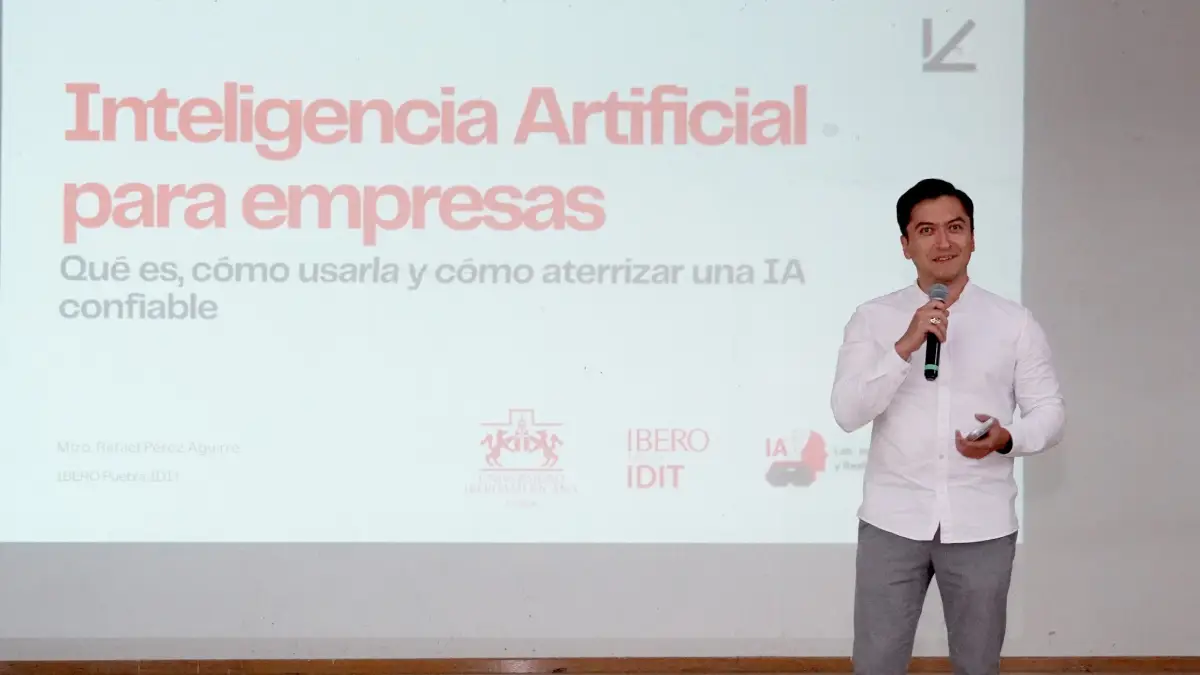 Gobierno de Texmelucan y Universidad Iberoamericana de Puebla realizaron conferencia “IA Generativa para Empresas”