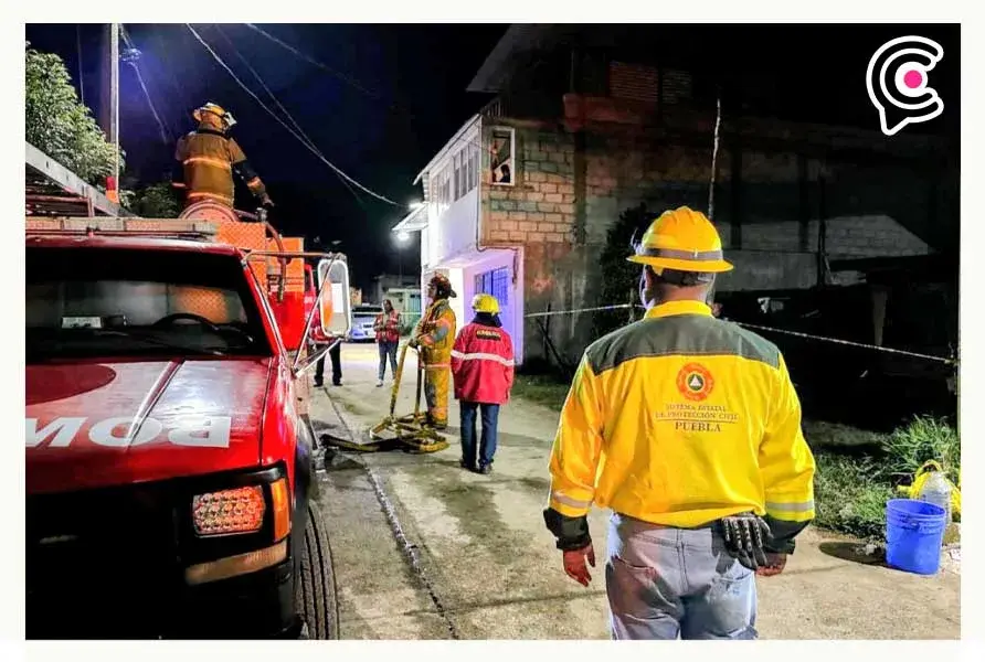 Incendio deja dos menores muertos y tres heridos en Huauchinango, Puebla; un bebé entre las víctimas