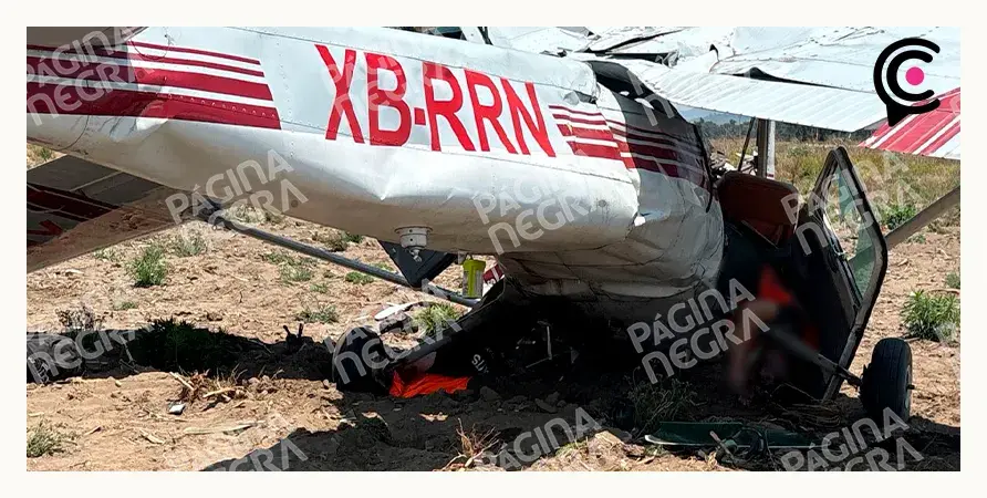 Avioneta se desploma en Huejotzingo, Puebla; accidente deja tres muertos