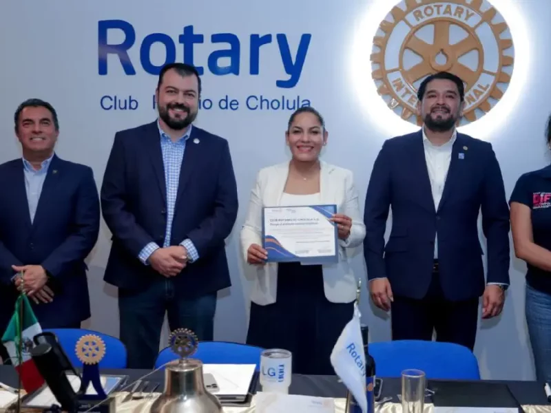 Consolida Ayuntamiento de San Andrés Cholula y Club Rotario Cholula alianza estratégica a favor de la comunidad