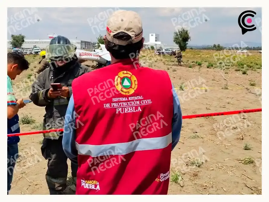 Avioneta se desploma en Huejotzingo, Puebla; accidente deja tres muertos