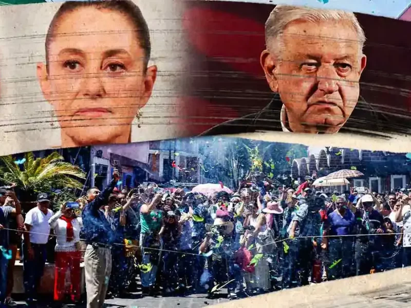 AMLO y Claudia Sheinbaum, entre los calcinados en la Quema de Judas en Puebla