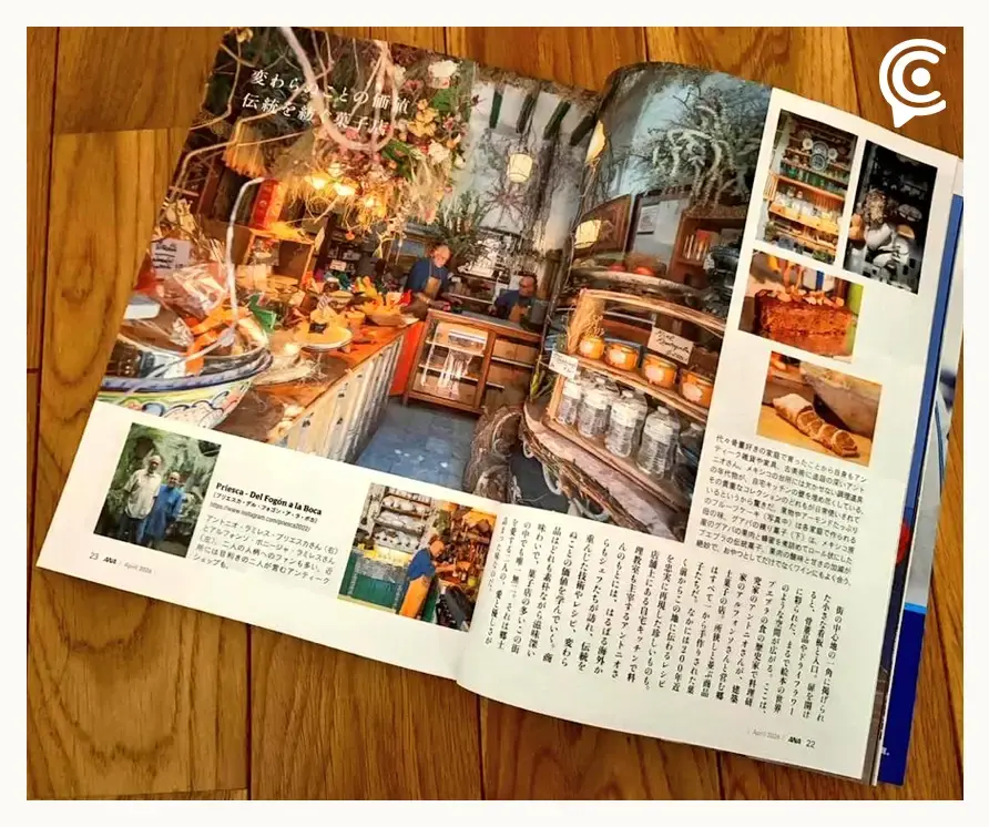 "Priesca", tienda y joya gastronómica de Puebla es tendencia en Japón y aparece en portadas niponas