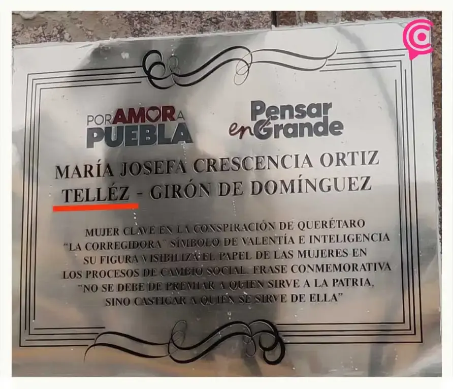 Exhiben placas de personajes históricos en Paseo Bravo con errores ortográficos