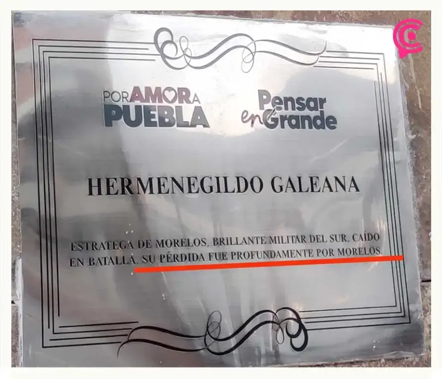 Exhiben placas de personajes históricos en Paseo Bravo con errores ortográficos