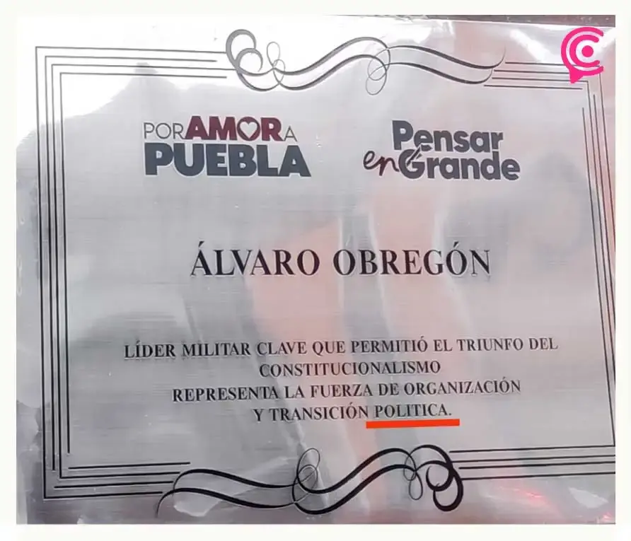 Exhiben placas de personajes históricos en Paseo Bravo con errores ortográficos