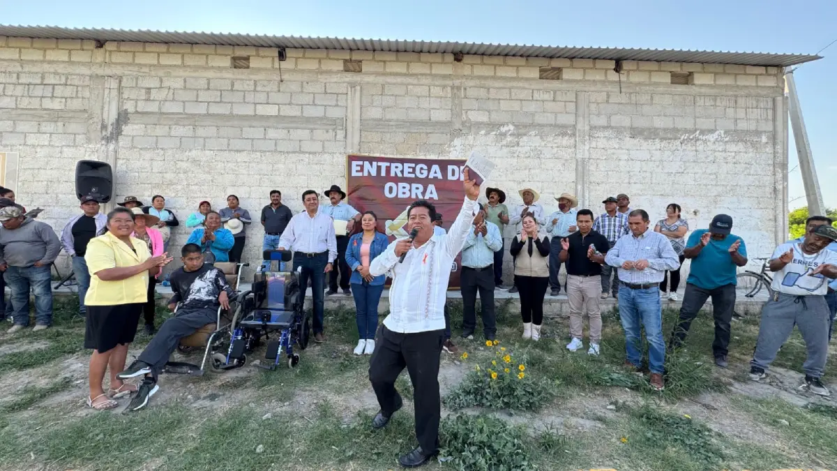 Entrega de rehabilitación de drenaje en San Antonio La Portilla
