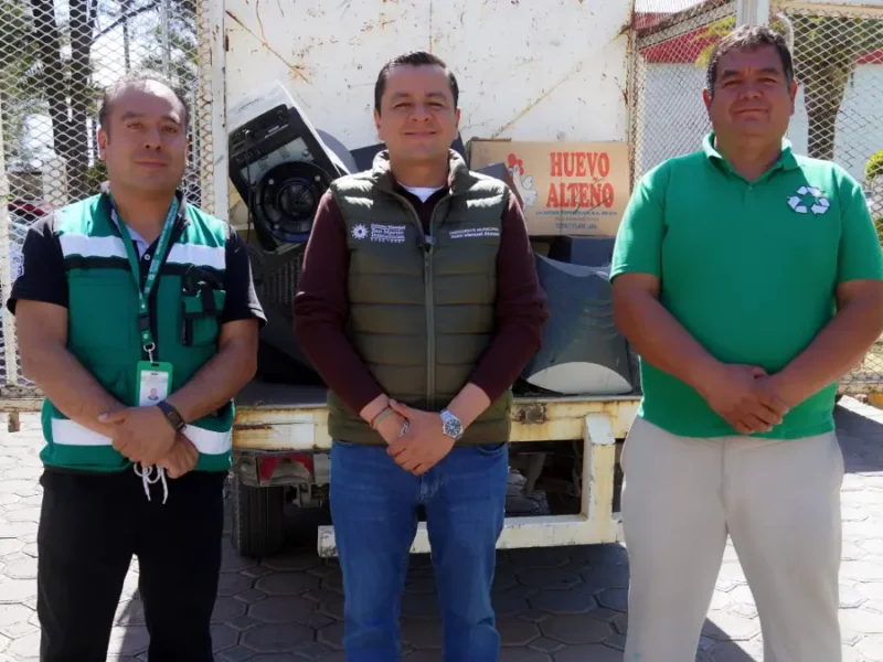 En la campaña “Por un Texmelucan limpio y sostenible” se recolectaron casa 12 toneladas de desechos electrónicos