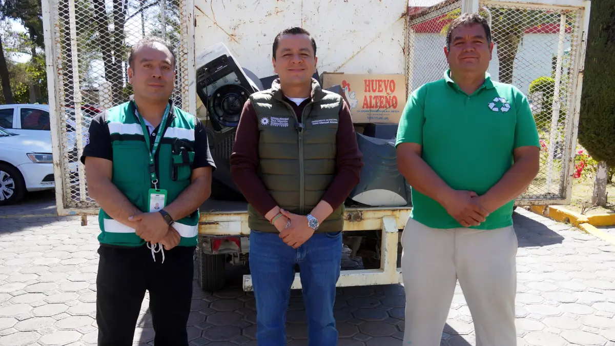 En la campaña “Por un Texmelucan limpio y sostenible” se recolectaron casa 12 toneladas de desechos electrónicos