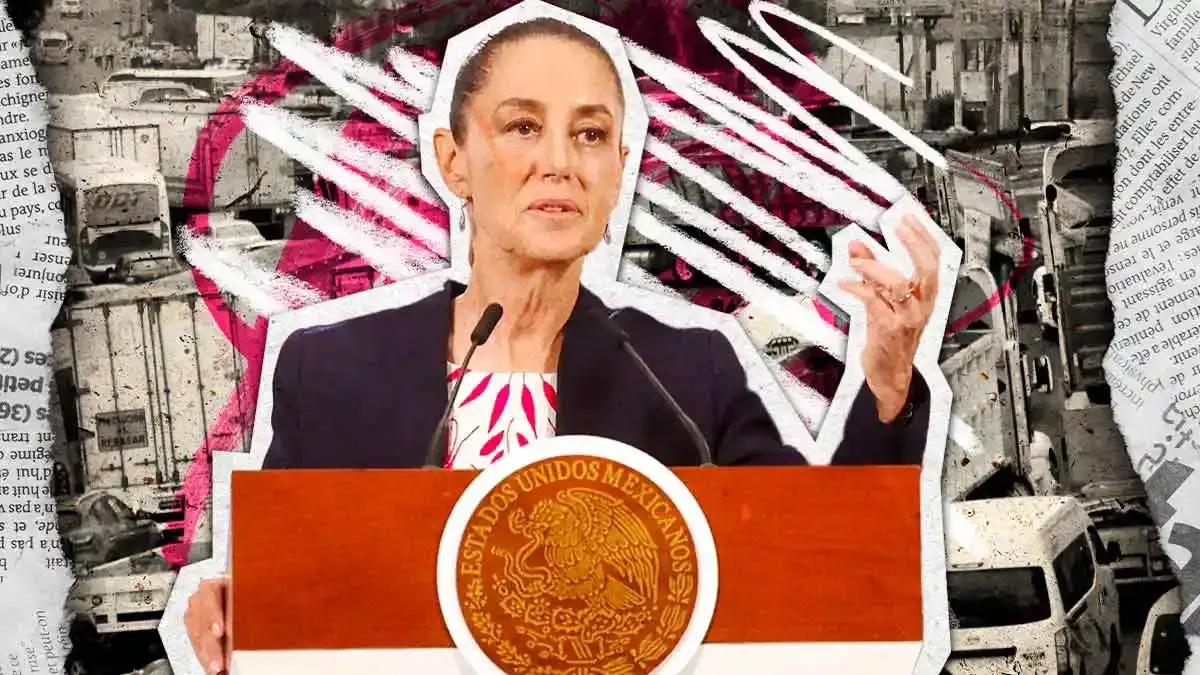 Claudia Sheinbaum minimiza megabloqueo promovido por transportistas y calla tras desalojo del Arco Norte