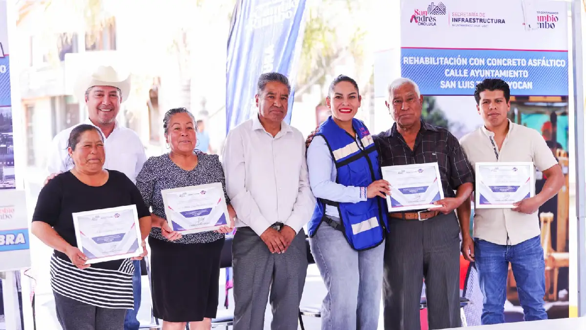 Con obra integral moderniza Lupita Cuautle vialidad en San Luis Tehuiloyocan