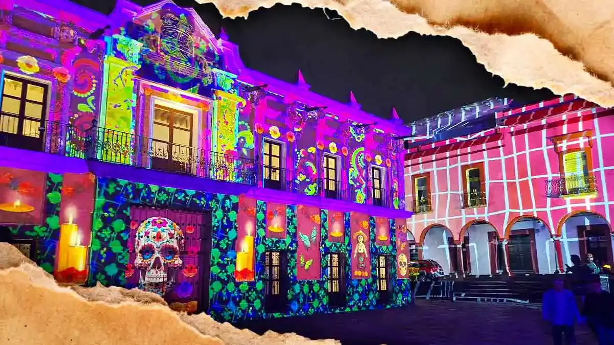 Mapa de cierres viales en el Centro de Puebla por Festival Glow México 2026