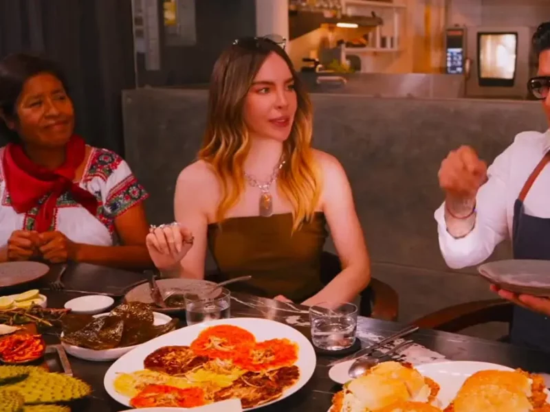 Belinda disfruta experiencia culinaria en Puebla y elogió la riqueza de la cocina local