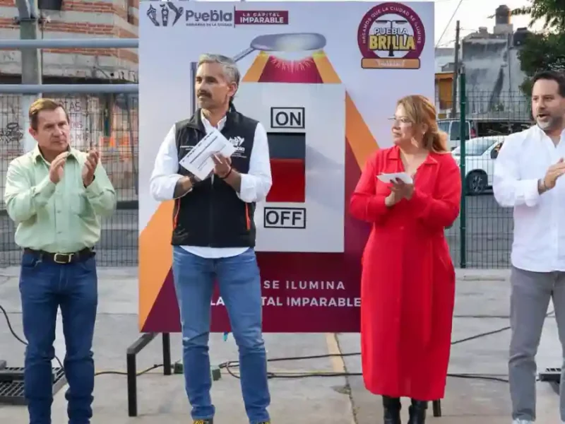 Puebla Brilla llega a Cleotilde Torres; entrega Gobierno de Pepe Chedraui 179 luminarias modernizadas con LED
