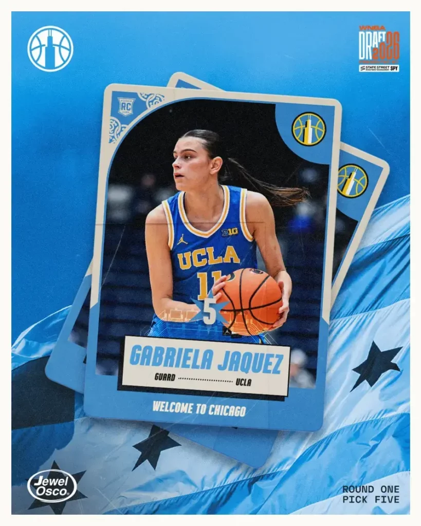 La mexicana Gabriela Jáquez llega a la WNBA tras ser reclutada por Chicago Sky