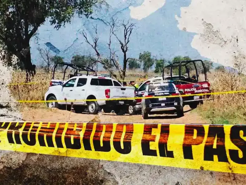 Encuentran cuerpo embolsado en camino de terracería en Coronango
