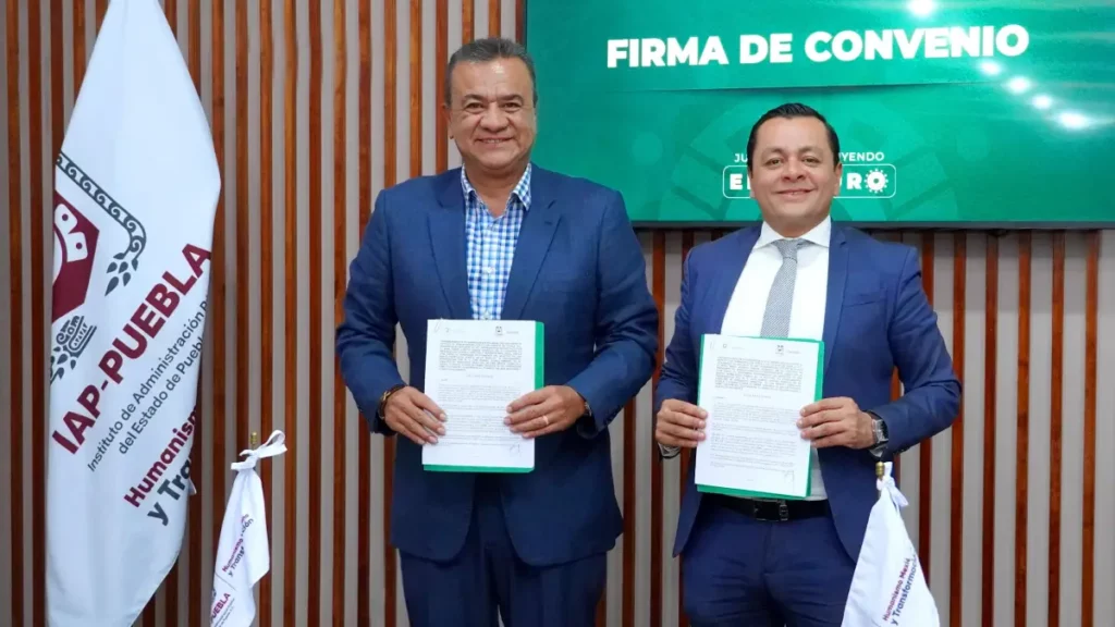 Gobierno de Texmelucan e IAP firman convenio para fortalecer la gestión pública