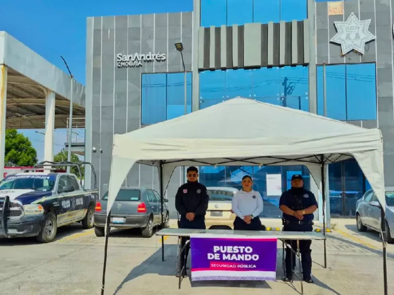 Reporta San Andrés Cholula saldo blanco en el operativo ‘Semana Santa Segura 2026’