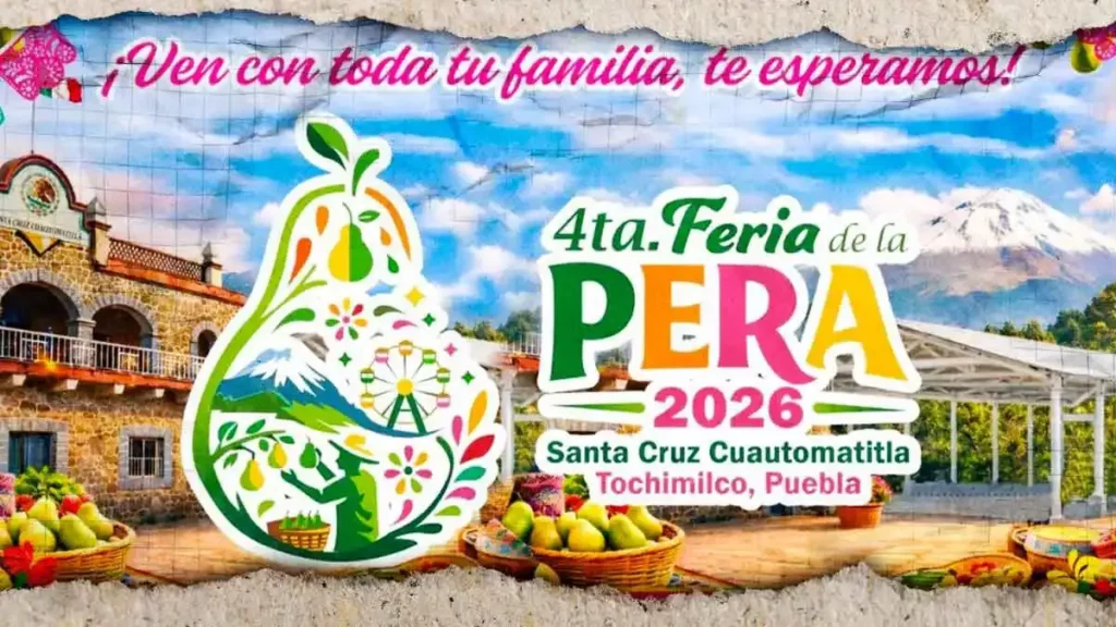 Tochimilco anuncia Feria de la Pera 2026 y celebraciones patronales