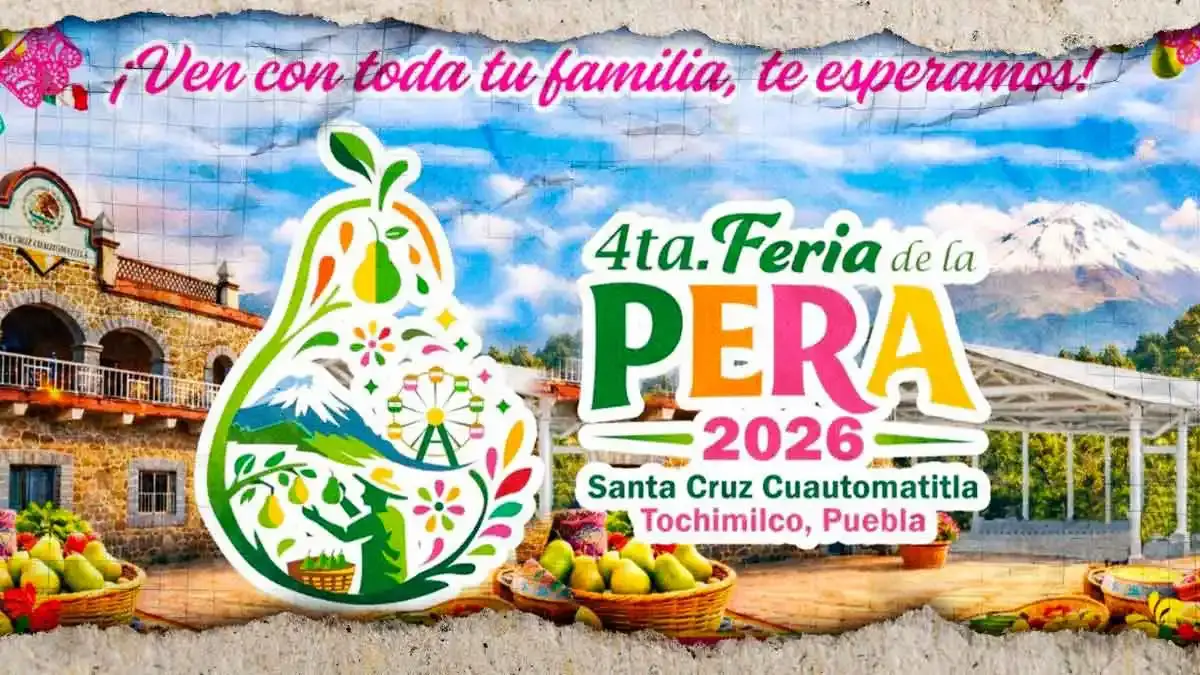 Tochimilco anuncia Feria de la Pera 2026 y celebraciones patronales