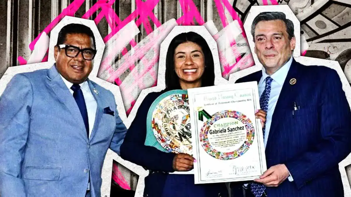 “La Bonita” Sánchez recibe cinturón que la acredita como campeona del CMB 