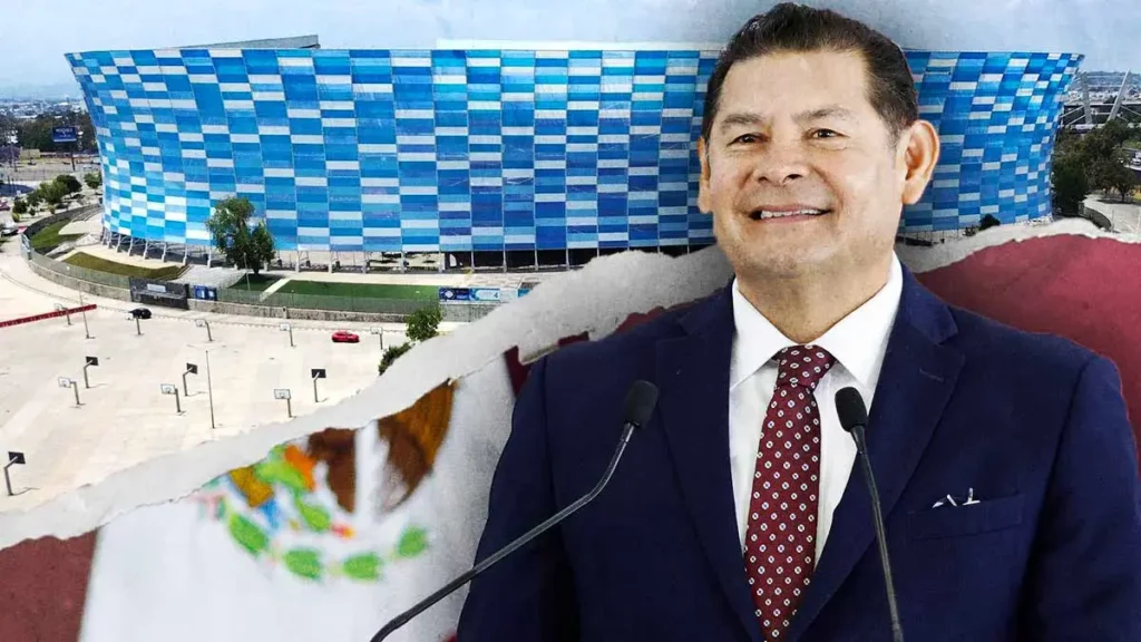 Alejandro Armenta anuncia palcos y boletos gratis para partidos México-Ghana y Perú-España en Estadio Cuauhtémoc