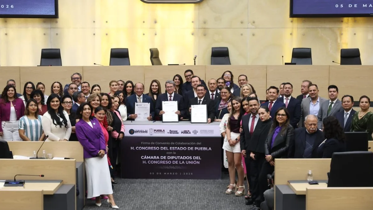 Por primera vez, el Congreso de Puebla firma un convenio de colaboración con la Cámara de Diputados 