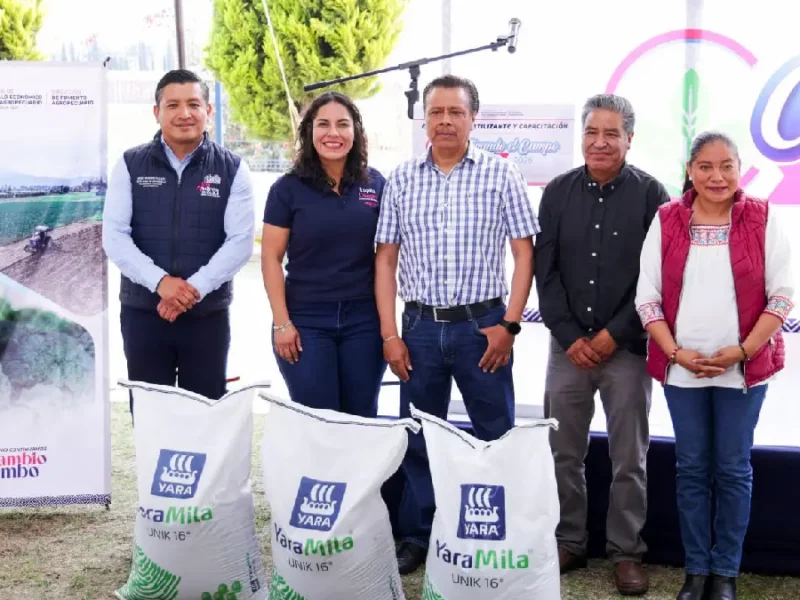 Inicia distribución de fertilizantes a familias agricultoras en San Andrés Cholula