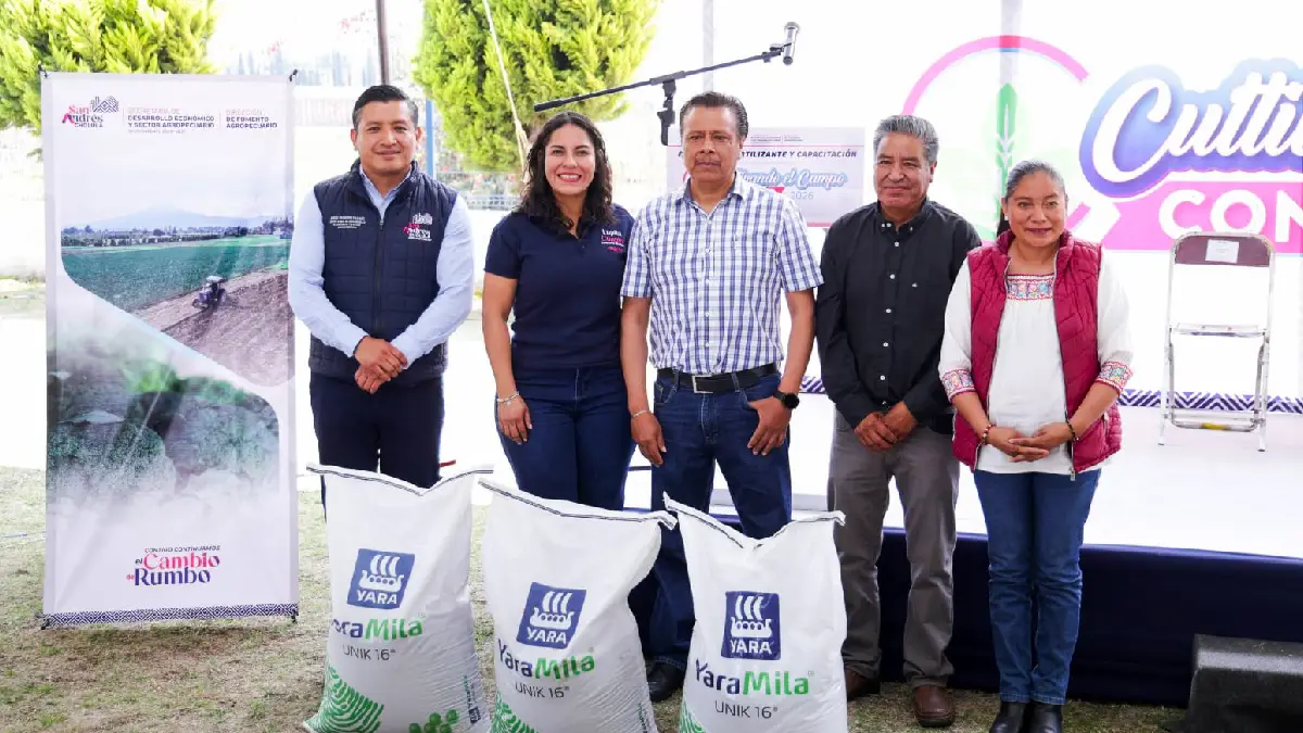 Inicia distribución de fertilizantes a familias agricultoras en San Andrés Cholula